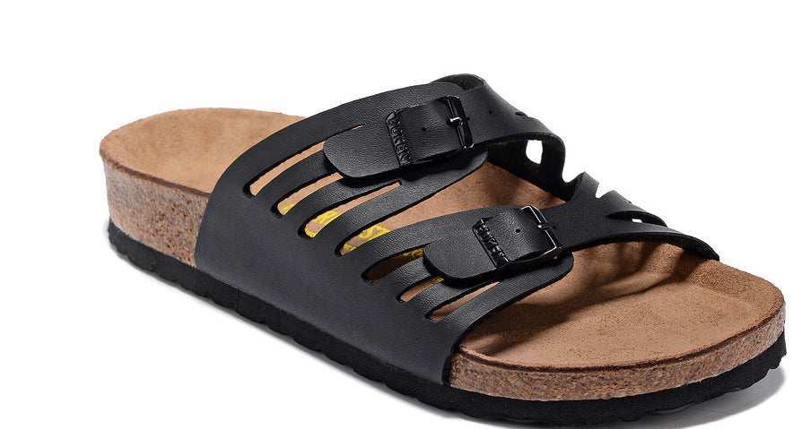 Sandales Unisexes en Cuir & Liège