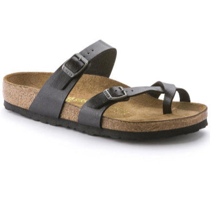 Sandales Tongs Femme en Cuir & Liège